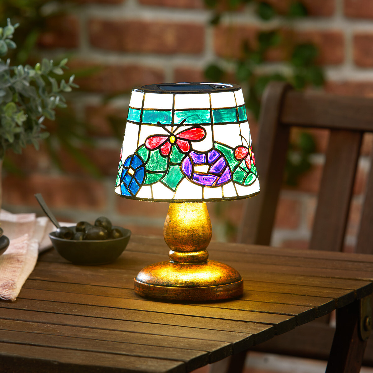 Die moderne Hausfrau Solární stolní lampa Antik