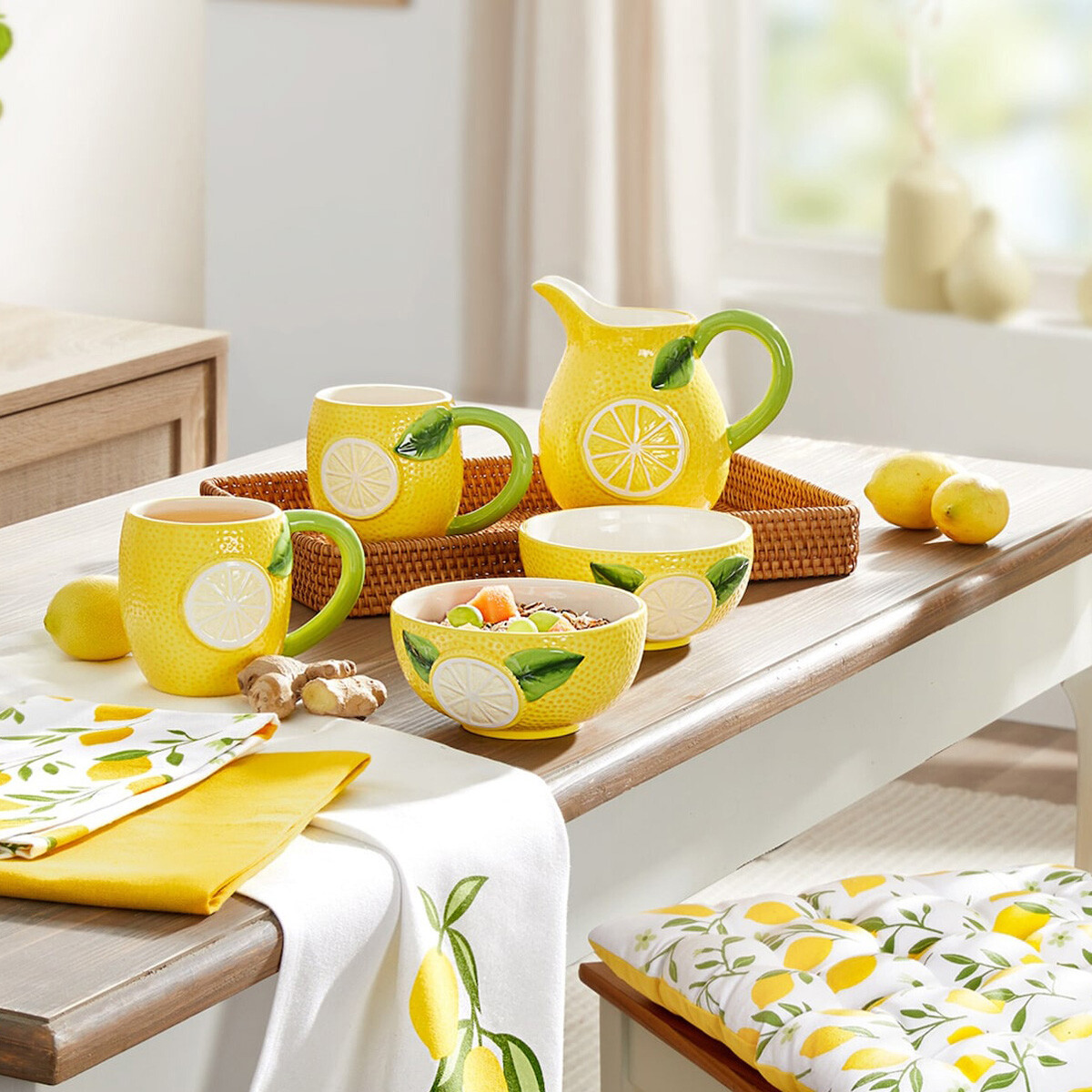Die moderne Hausfrau Miska Citron, 2 ks