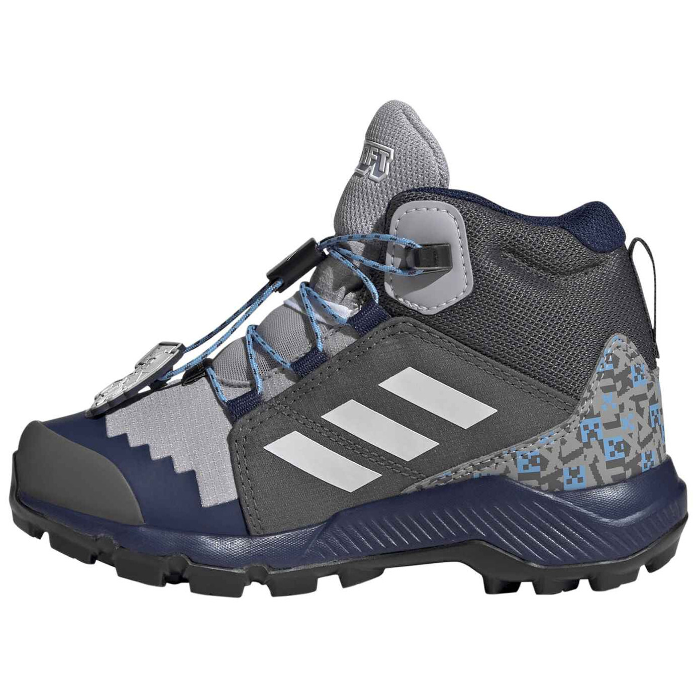 Dětské boty Adidas Terrex Mid Gtx Minecraft Velikost bot (EU): 33 / Barva: šedá