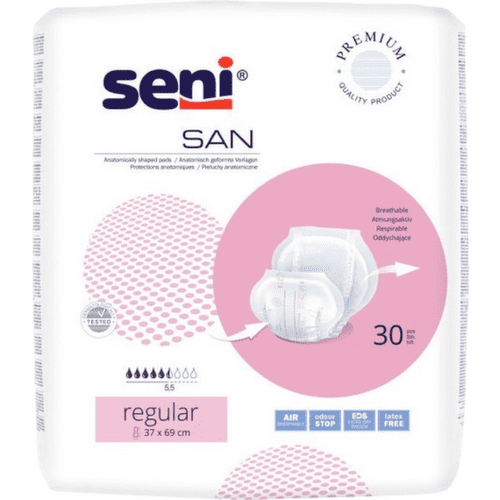 SENI SAN REGULAR PLENY VLOŽNÉ ABSORPČNÍ PRODYŠNÉ ANATOMICKY TVAROVA