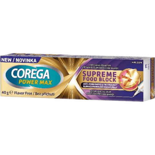 Corega Power Max Supreme Food Block fixační krém 40g