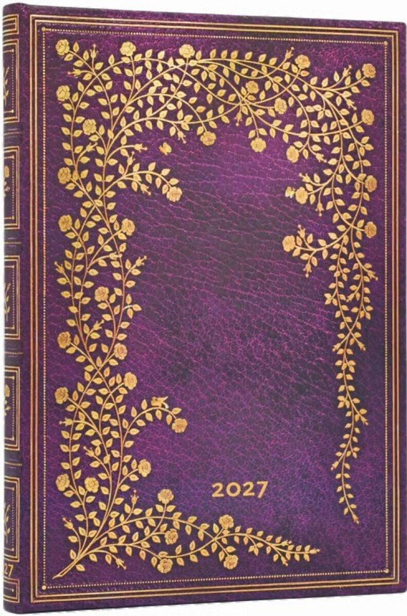 Diář Paperblanks 2027 New York Rose Midi Vertical - 12M, Midi, vertikální