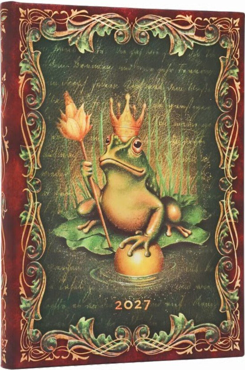 Diář Paperblanks 2027 The Brothers Grimm, Frog Prince Midi Horizontall - 12M, Midi, horizontální
