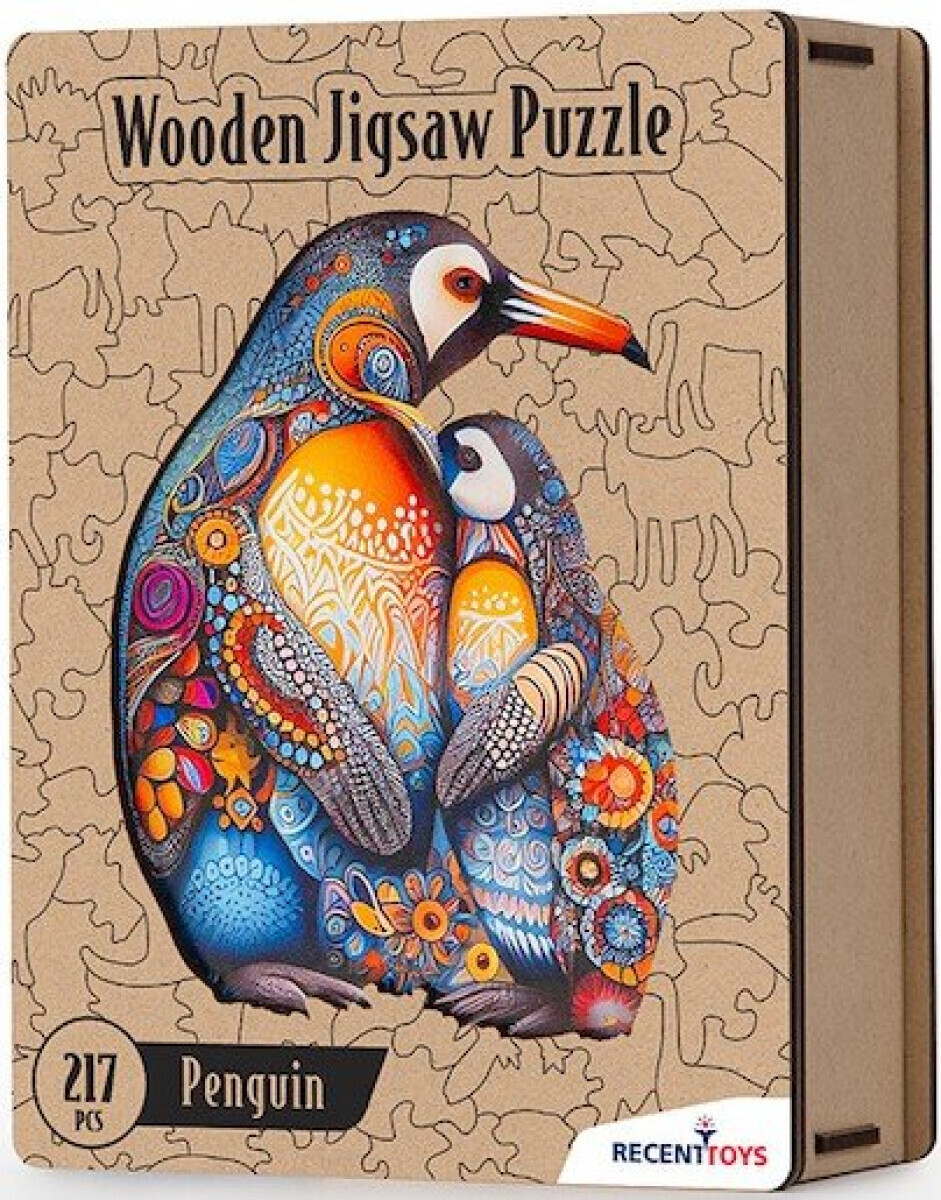 Dřevěné puzzle - Tučňák