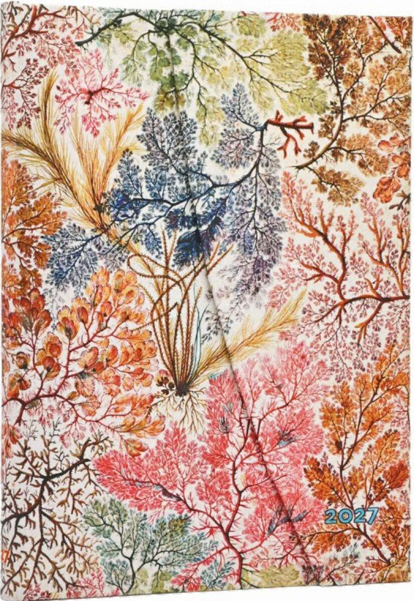 Diář Paperblanks 2027 Anemone Midi Verticall - 12M, Midi, vertikální