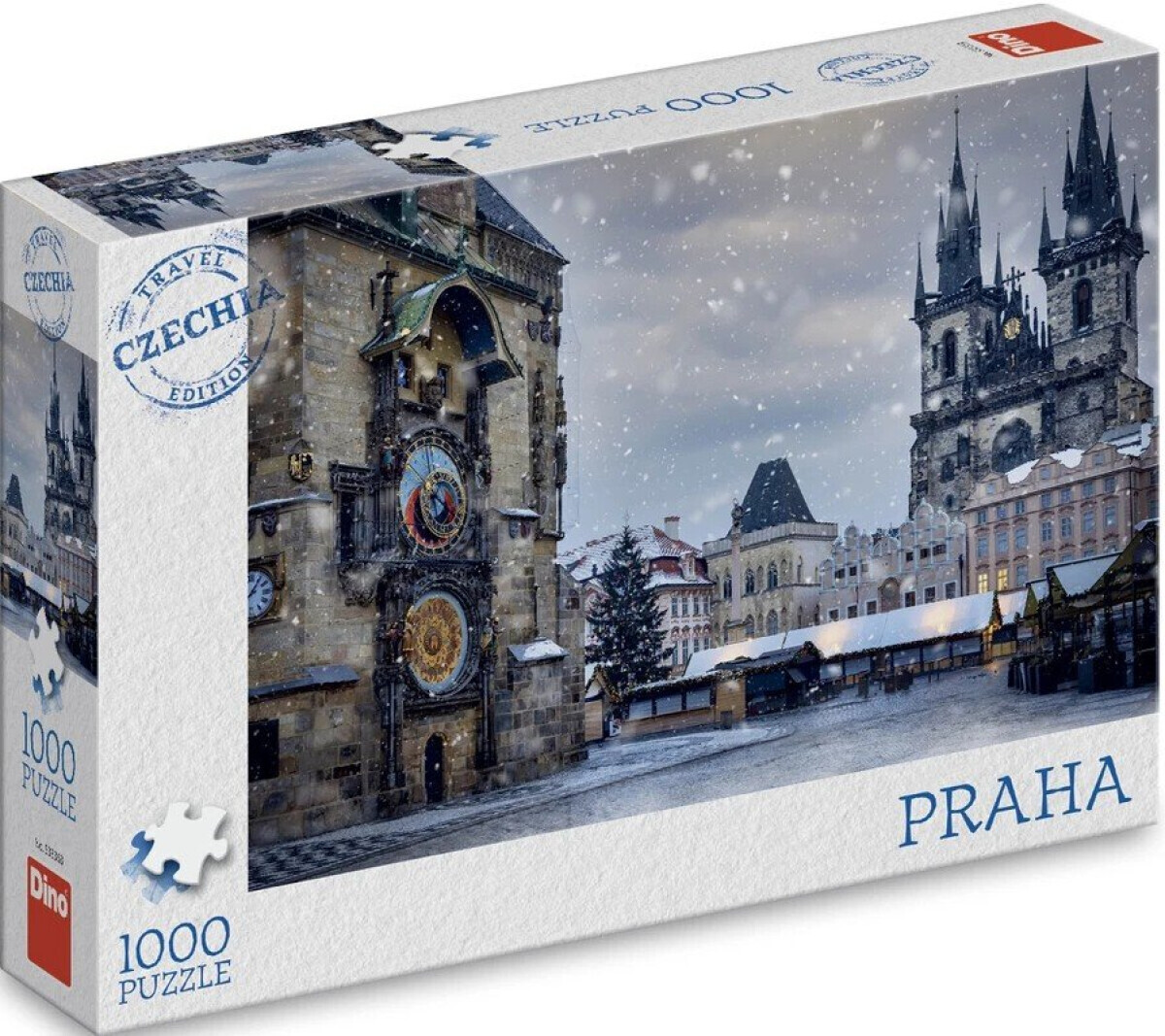 Puzzle Zimní orloj 1000 dílků