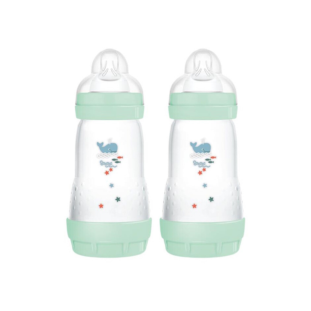 MAM Anti-colic láhev mátová 2+m 260 ml 2 kusy
