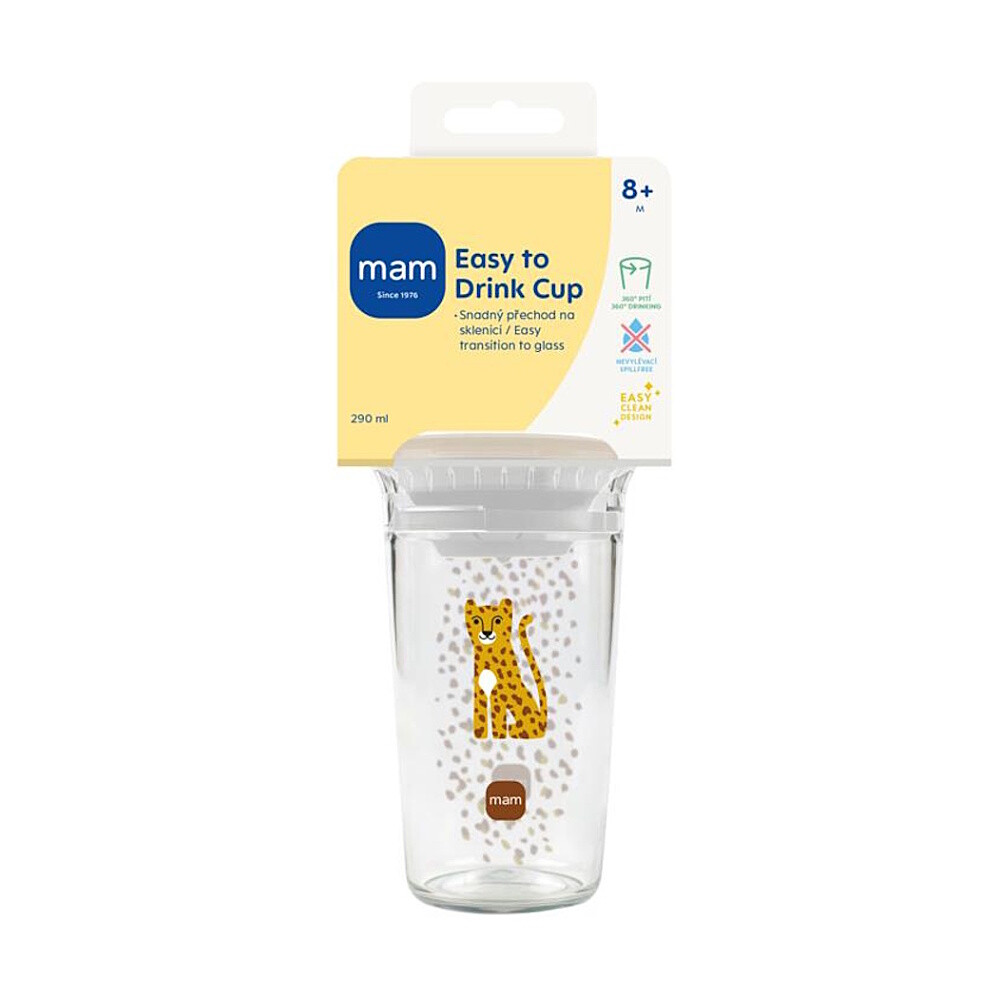 MAM Easy to drink hrnek 8+m žlutý 290 ml