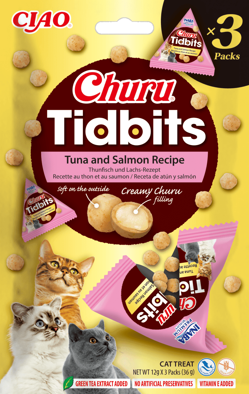 Pamlsky Churu Tidbits Salmon Recipe 3×12 g