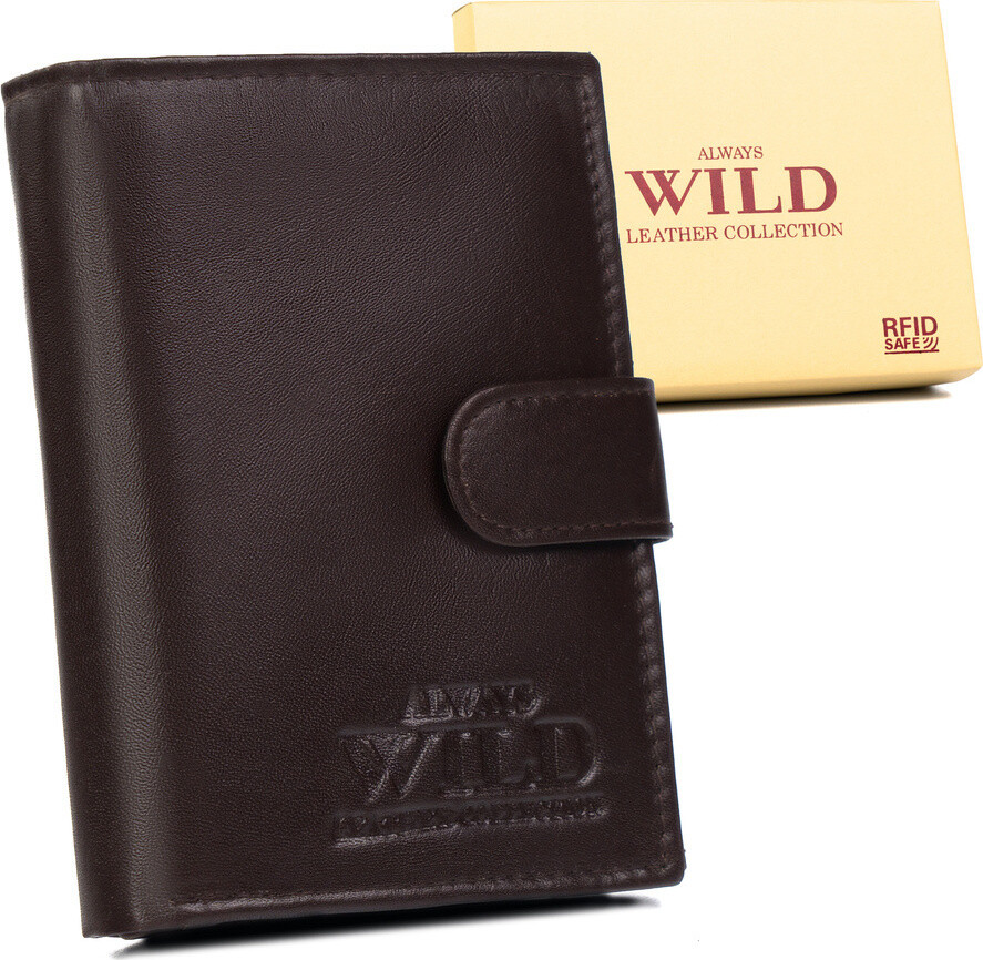 Always Wild Černá kožená peněženka A133 [DH] N4L-P-SCR Velikost: ONE SIZE