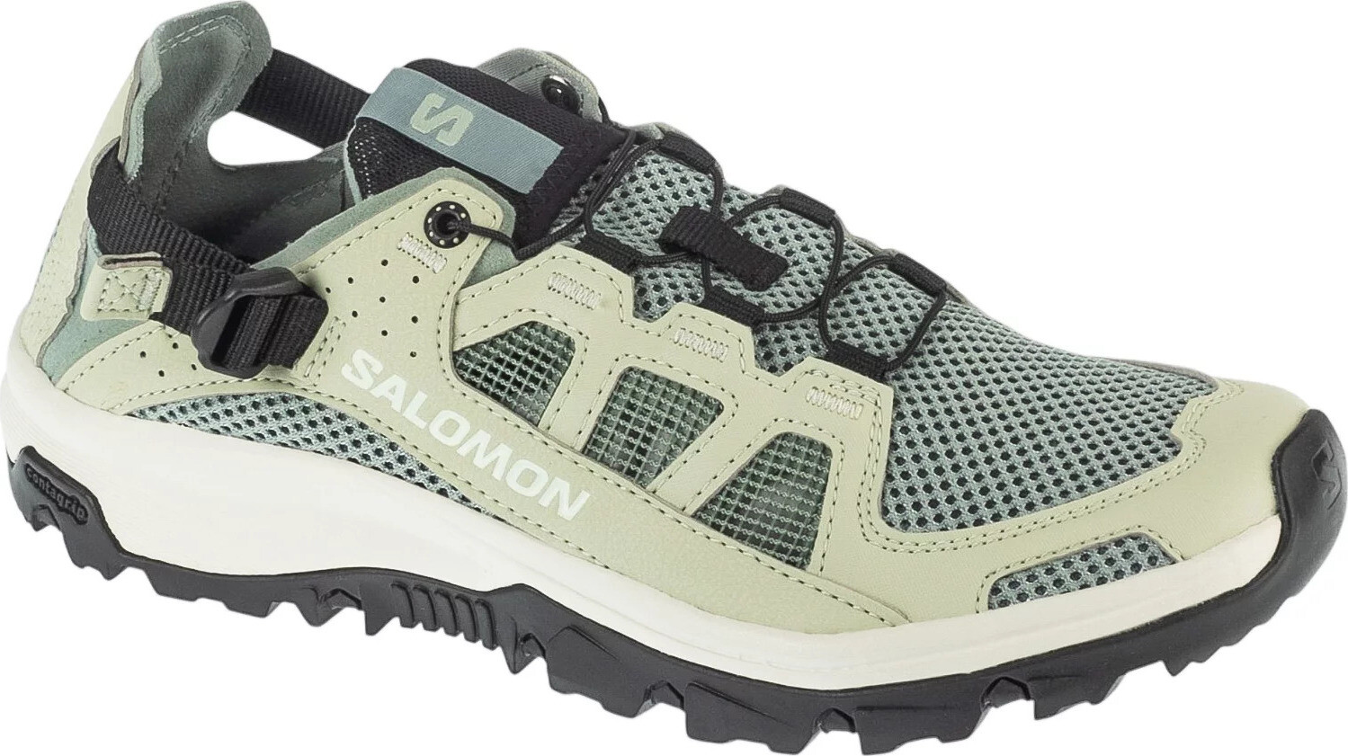 Dámské outdoorové boty do vody Salomon TECHAMPHIBIAN 5 W zelené Velikost: 36 2/3