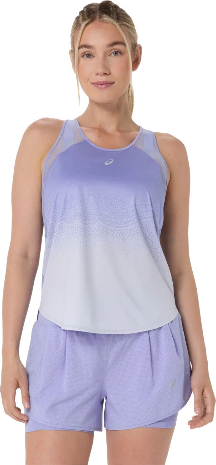 Dámské funkční běžecké tílko ASICS ROAD FADE TANK světle fialové Velikost: L