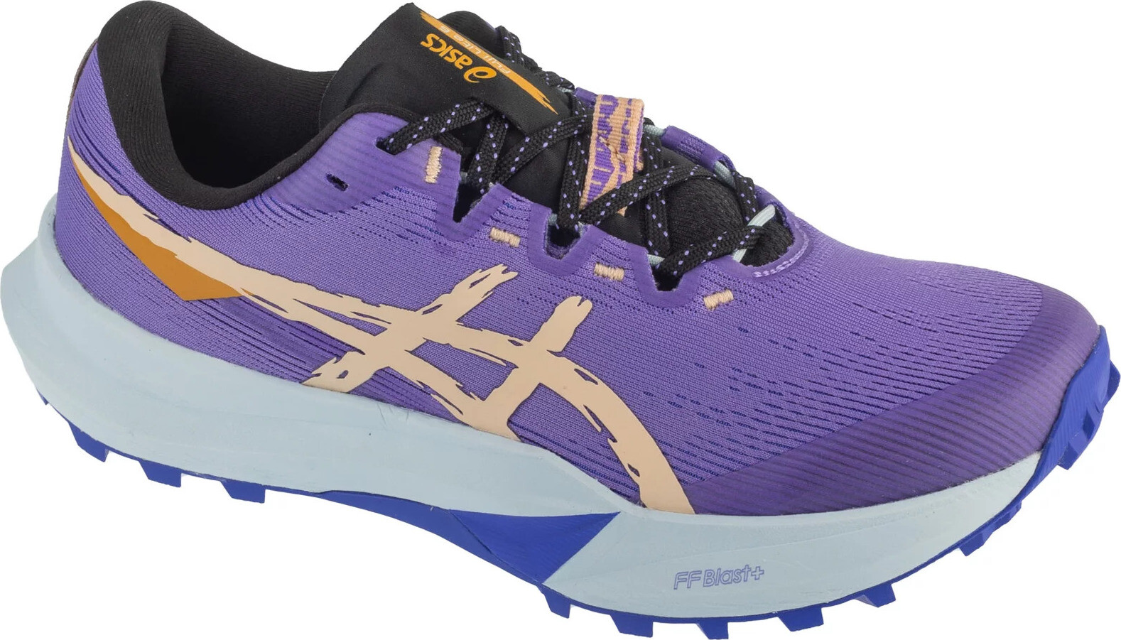 Dámská trailová běžecká obuv ASICS FUJI LITE 6 fialovo-oranžová Velikost: 38