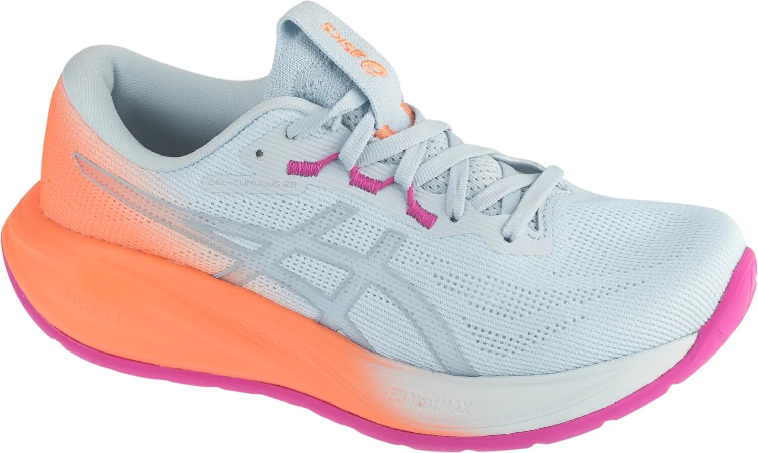Dámská silniční běžecká obuv ASICS GEL-CUMULUS 28 SUNNY SIZZLE modro-korálová Velikost: 37,5