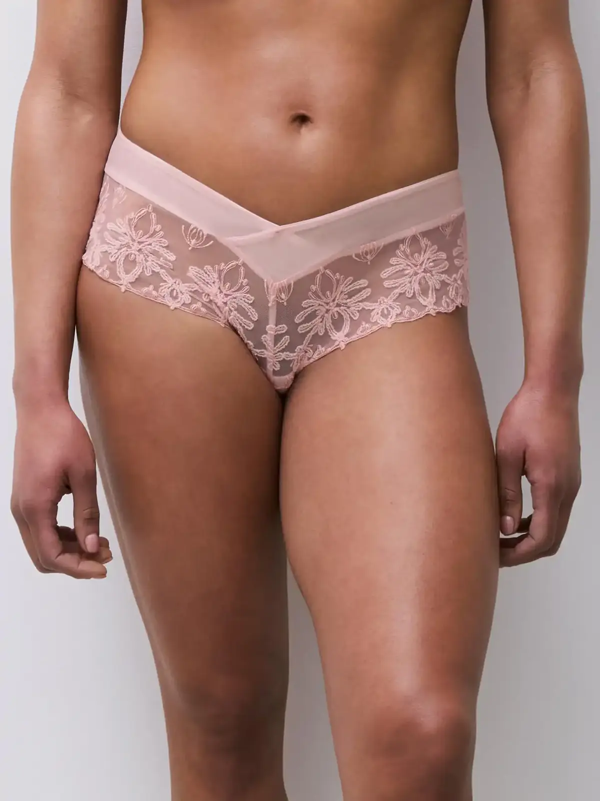 Šortky krajkoé CHANTELLE (2604-50), Velikost XS, Barva světle růžová