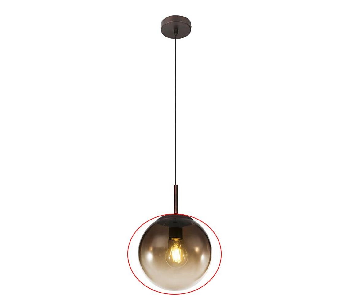 Globo 15865-5G2 - Náhradní stínidlo VARUS pr. 20 cm kouřová hnědá 15865-5G2