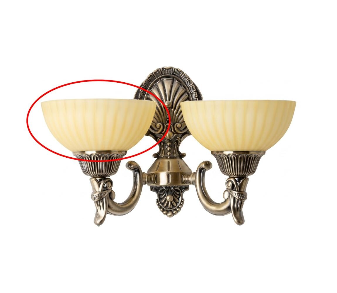 Brilagi - Náhradní sklo k nástěnné lampě CLASSIC E14 pr. 16 cm béžová bg72844