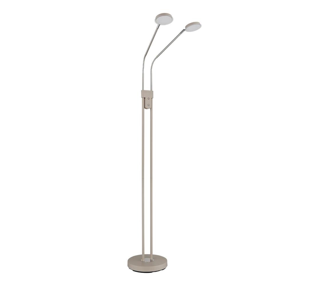 Globo 58504-2SSA-LED Stm Stojací lampa SILVIO 2x6,5W/230V 2700/3350/4000K béžová 58504-2SSA