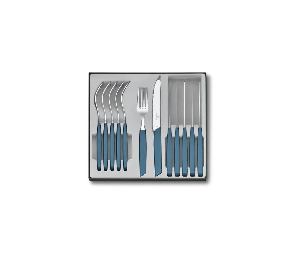 Victorinox - Sada příborů SWISS MODERN 12 ks modrá 6.9096.11W2.12