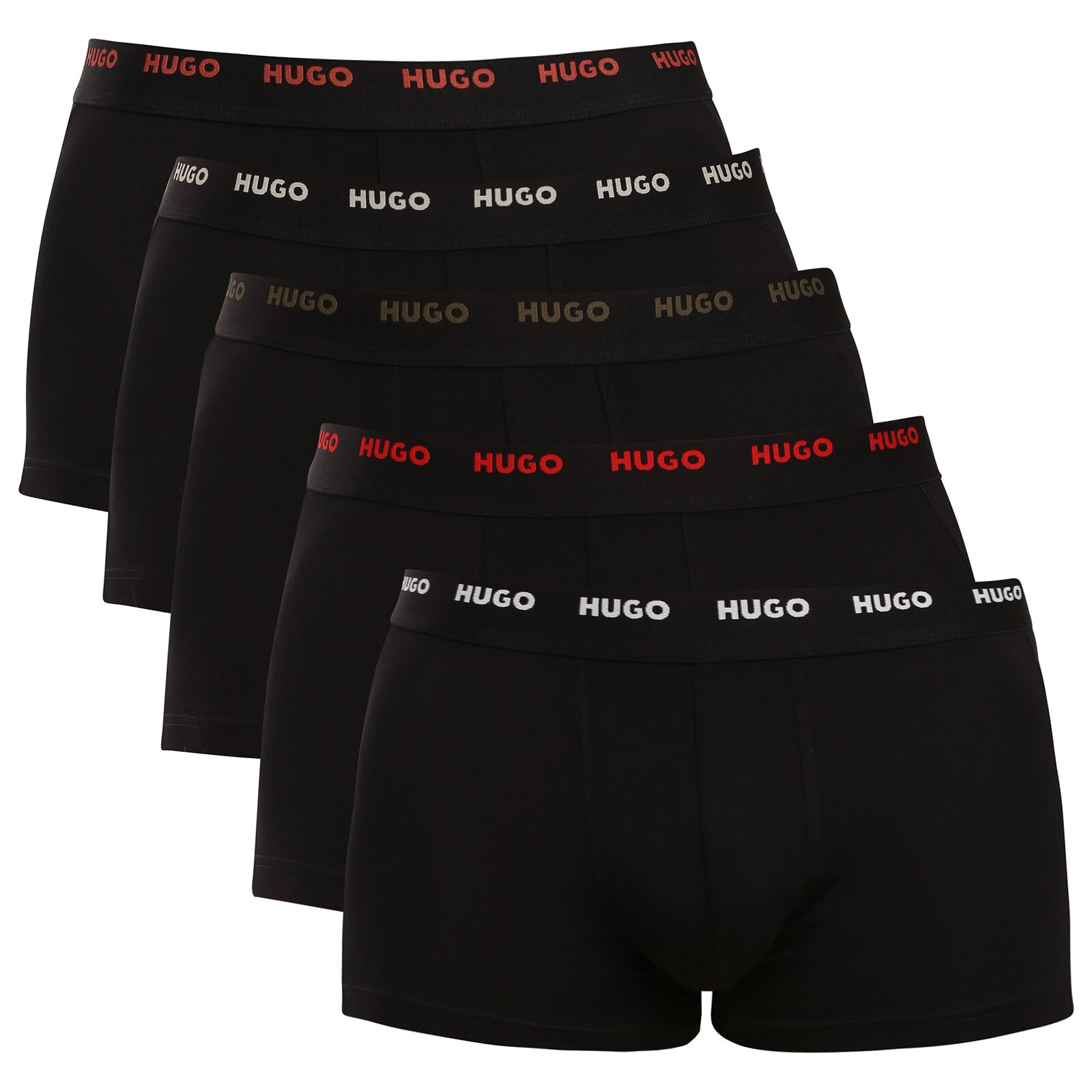 5PACK pánské boxerky HUGO černé (50532619 012) M, trenky / trenýrky