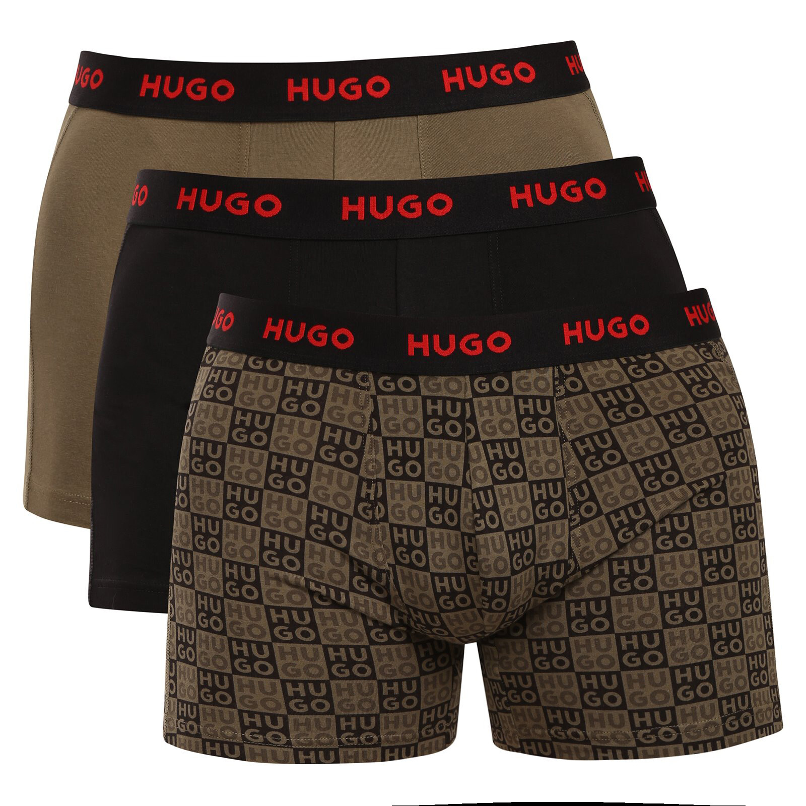 3PACK pánské boxerky HUGO vícebarevné (50532559 341) XL, trenky / trenýrky