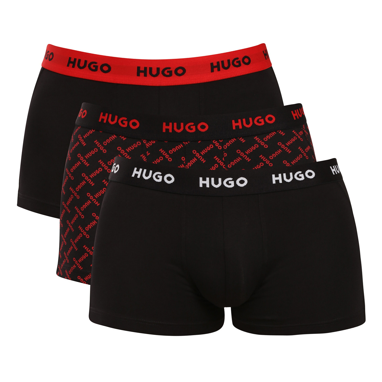 3PACK pánské boxerky HUGO vícebarevné (50532550 065) XL, trenky / trenýrky