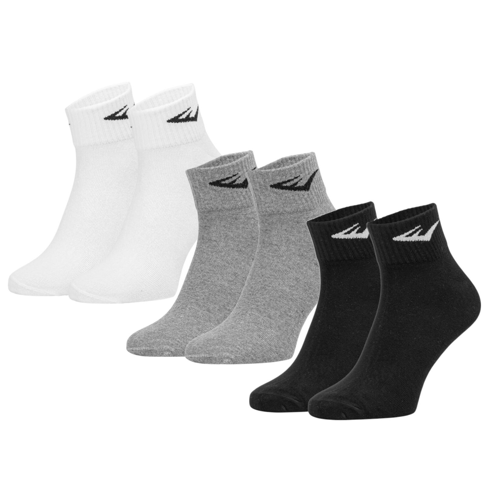 3PACK ponožky Everlast kotníkové vícebarevné (SKQ003-04) L