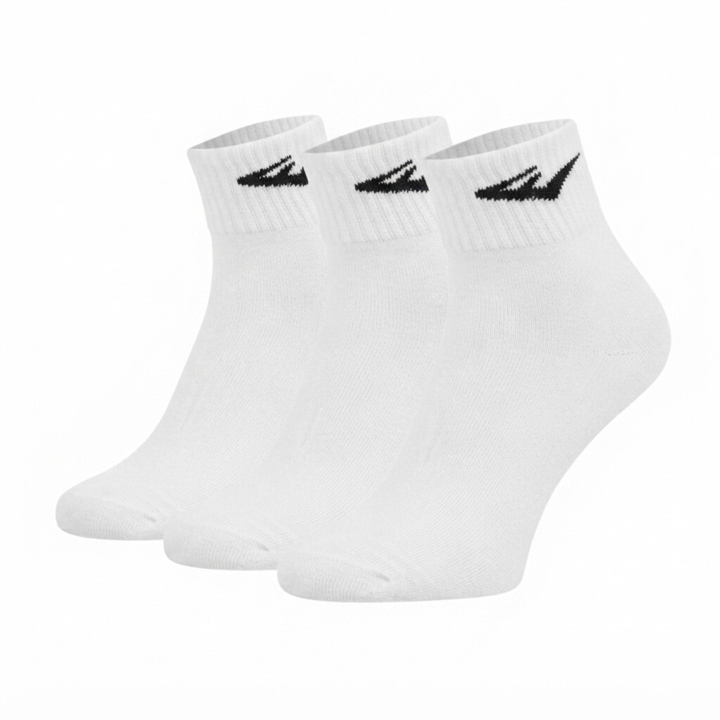3PACK ponožky Everlast kotníkové bílé (SKQ003-02) M