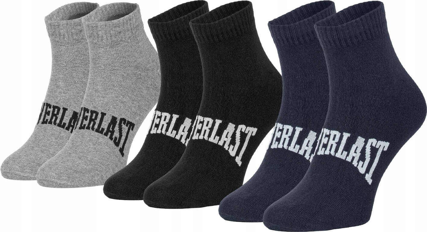 3PACK ponožky Everlast kotníkové vícebarevné (SKQ001-05) S