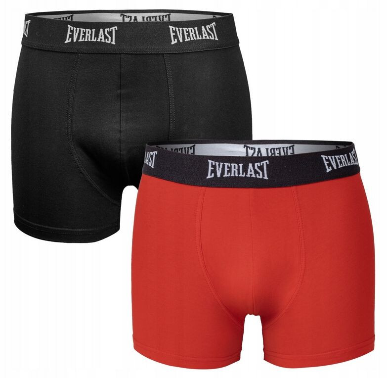 2PACK pánské boxerky Everlast vícebarevné (BM002-black/red) L, trenky / trenýrky