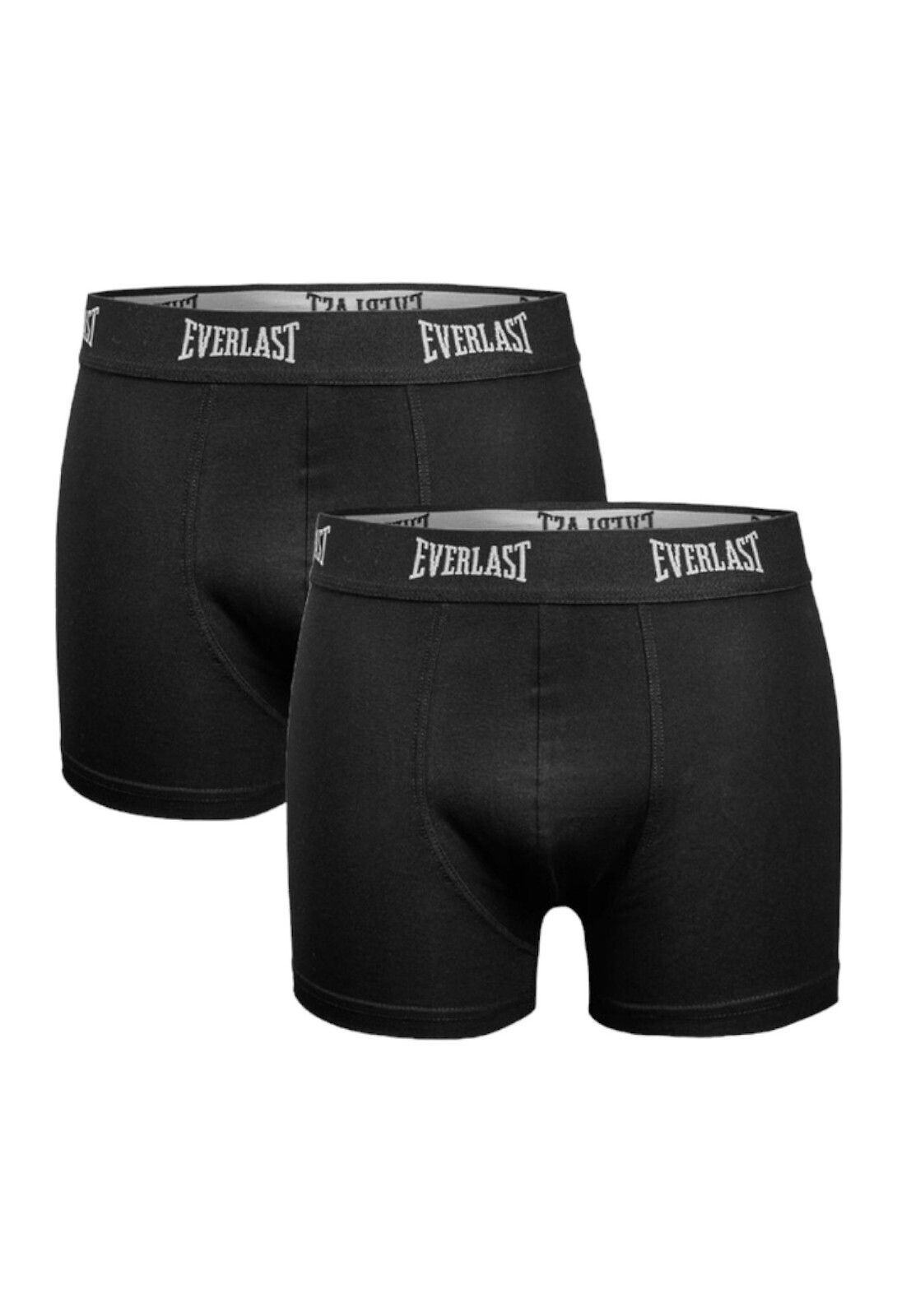 2PACK pánské boxerky Everlast černé (BM002-black/black) M, trenky / trenýrky