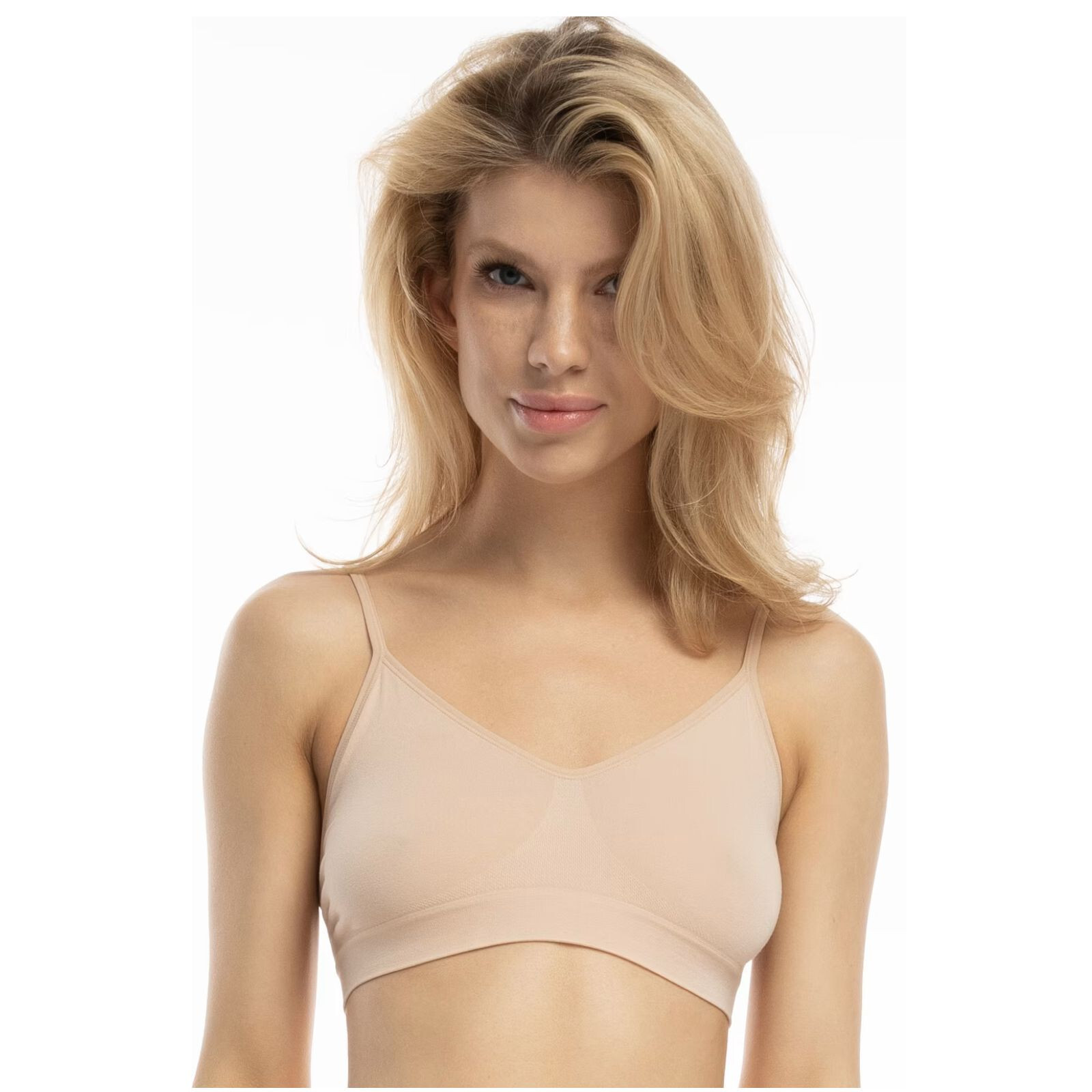 Dámská podprsenka Julimex béžová (Bamboo bralette) XL