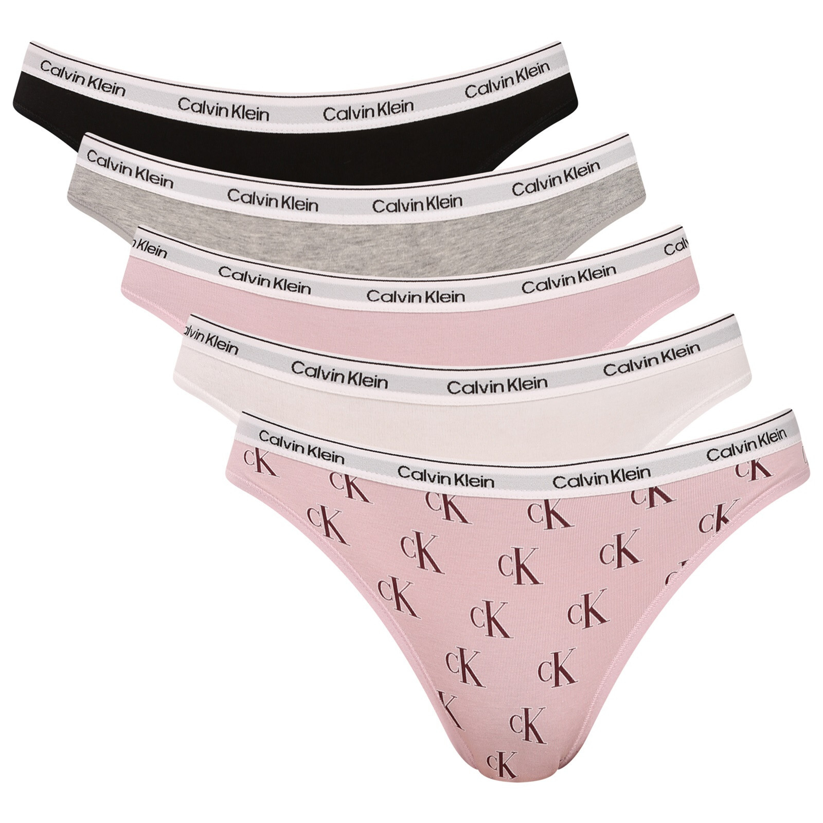 5PACK dámské kalhotky Calvin Klein vícebarevné (QD5208E-H0W) M