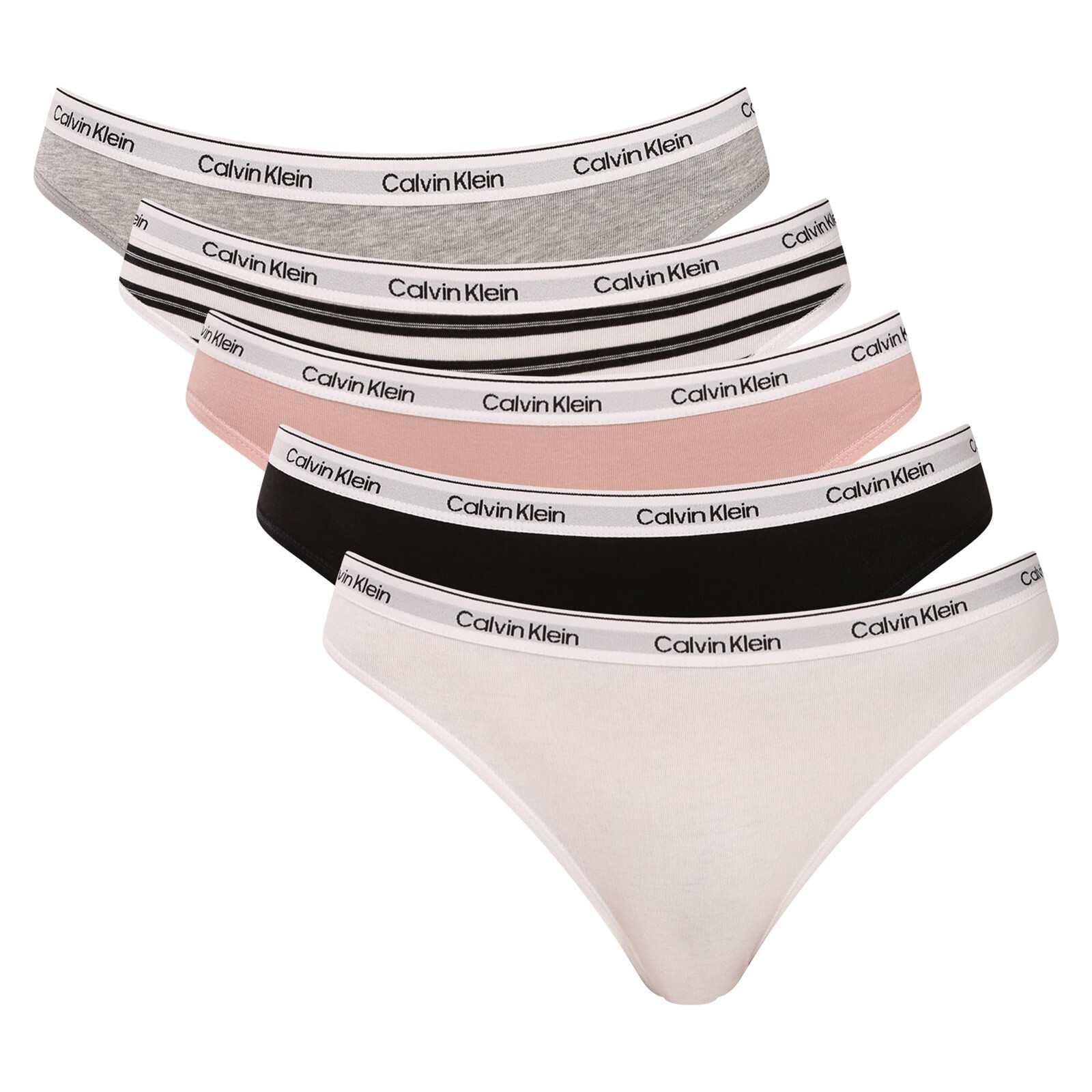5PACK dámské kalhotky Calvin Klein vícebarevné (QD5208E-H0T) XL
