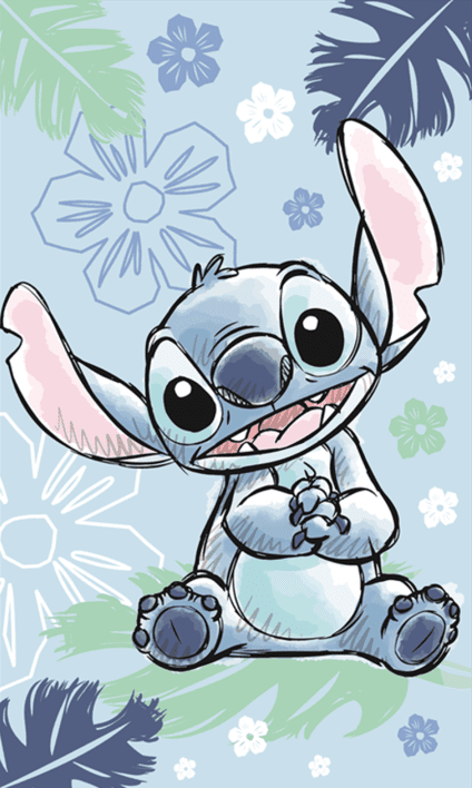 Jerry Fabrics Bavlněný froté ručníček 30x50 cm s poutkem - Lilo a Stitch 