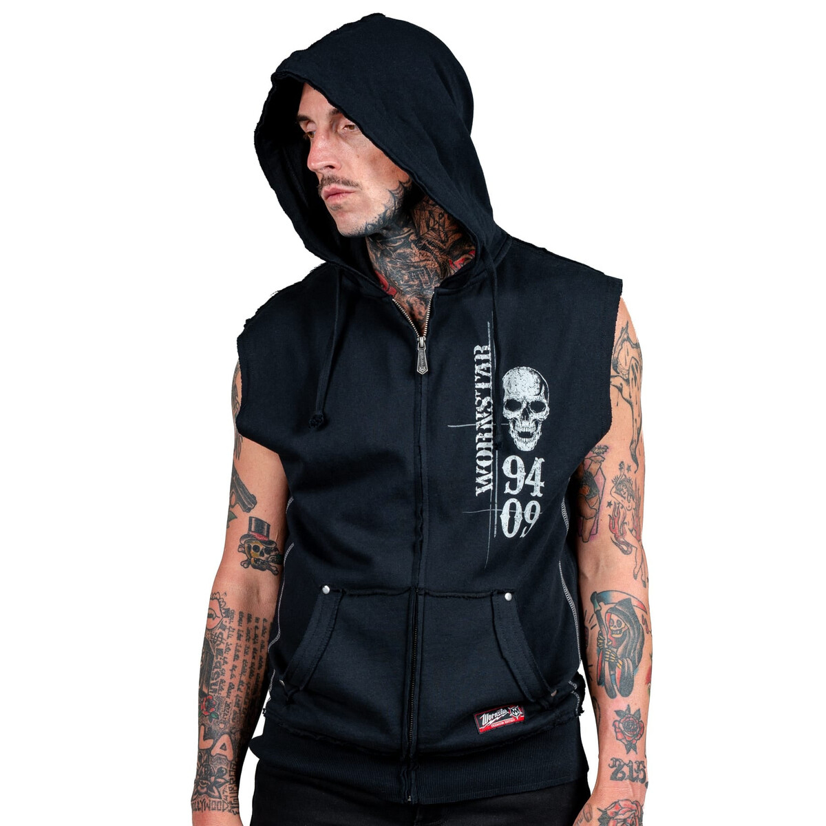 pánská vesta WORNSTAR - Vengeance - černá M