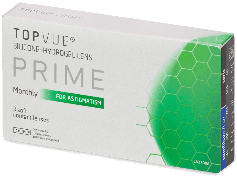 TopVue Prime for Astigmatism (3 čočky)
