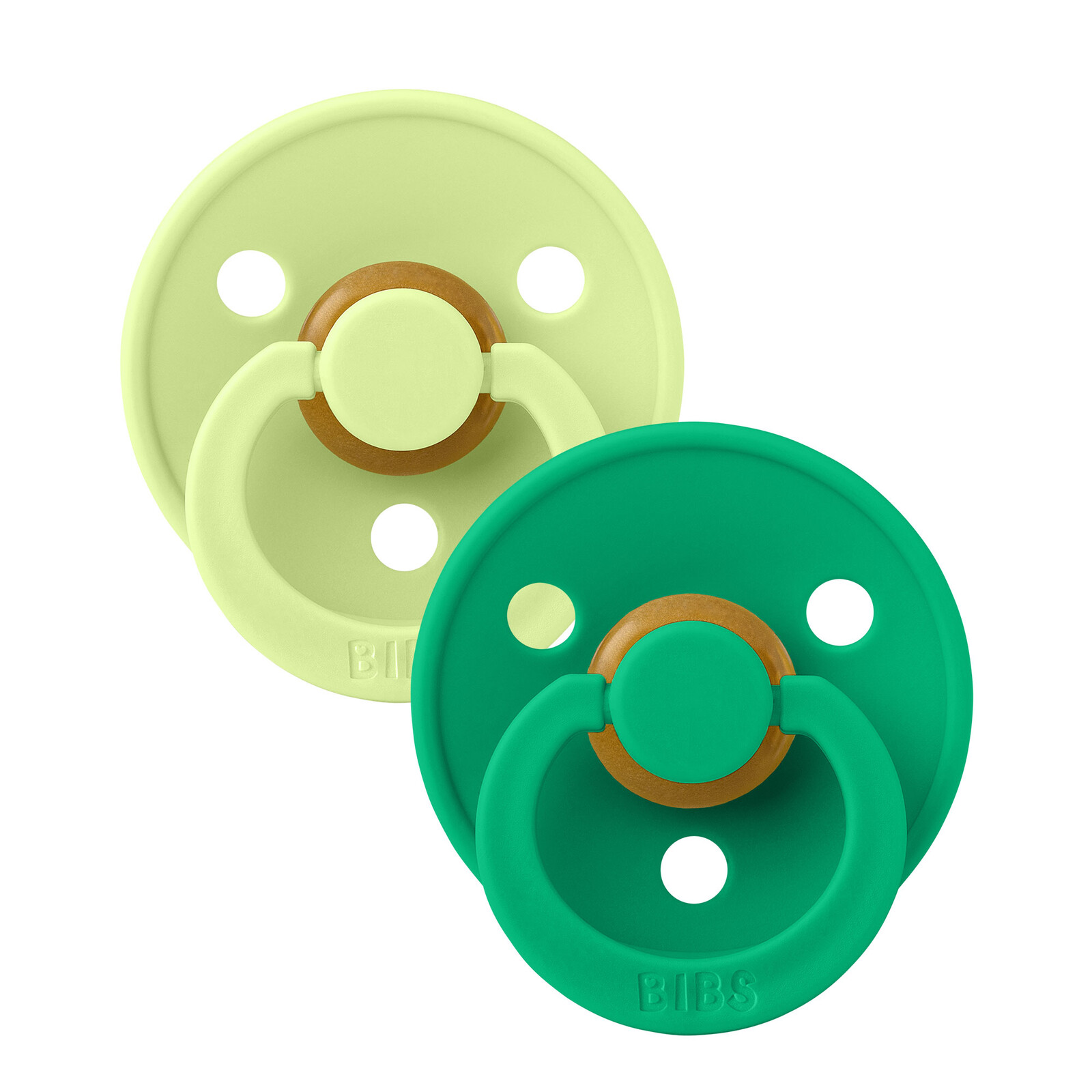 Bibs Dudlíky COLOUR ANATOMICKÉ matcha-cactus - vel. 1, přír. kaučuk 2ks