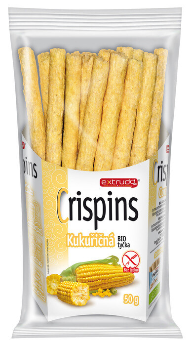 Extrudo Crispins tyčka kukuřičná BIO 50 g DMT 06/2026