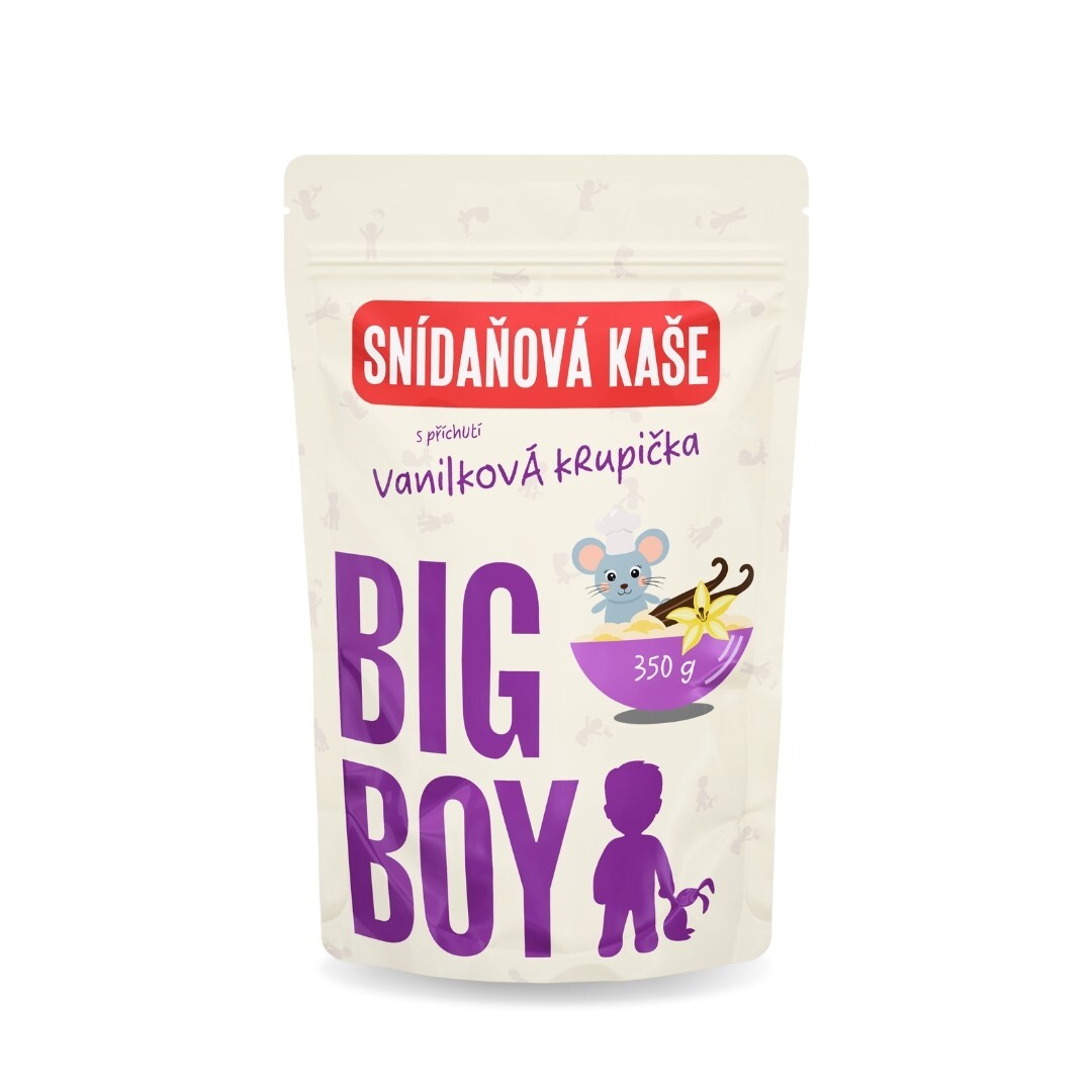 BIG BOY Rýžová kaše Vanilková krupička 350 g DMT 06/2026