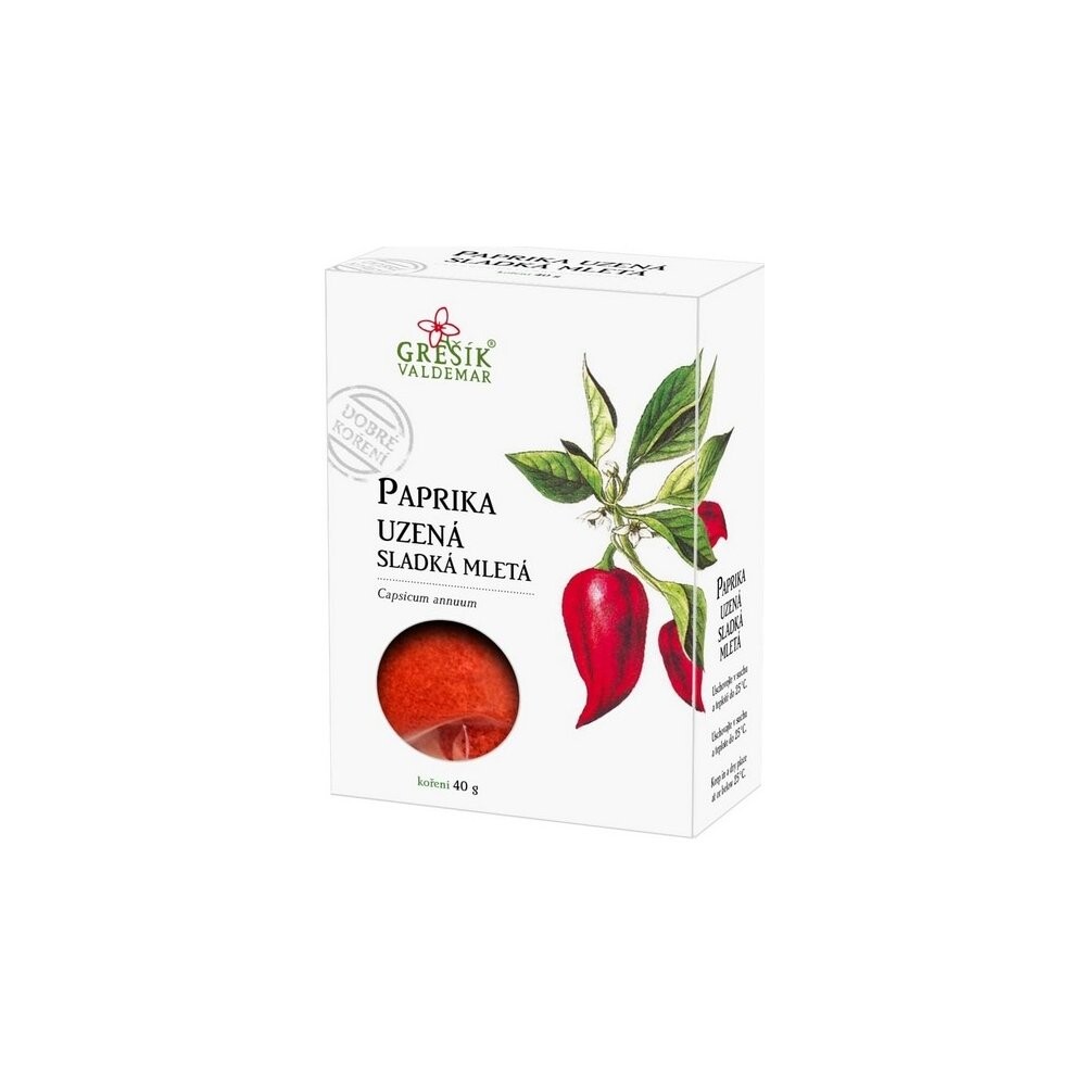 GREŠÍK Dobré koření Paprika uzená sladká mletá 40 g DMT 06/2026