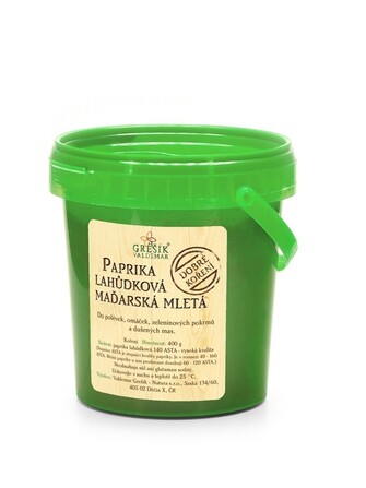 GREŠÍK Dobré koření Paprika lahůdková maďarská mletá 400 g DMT 06/2026