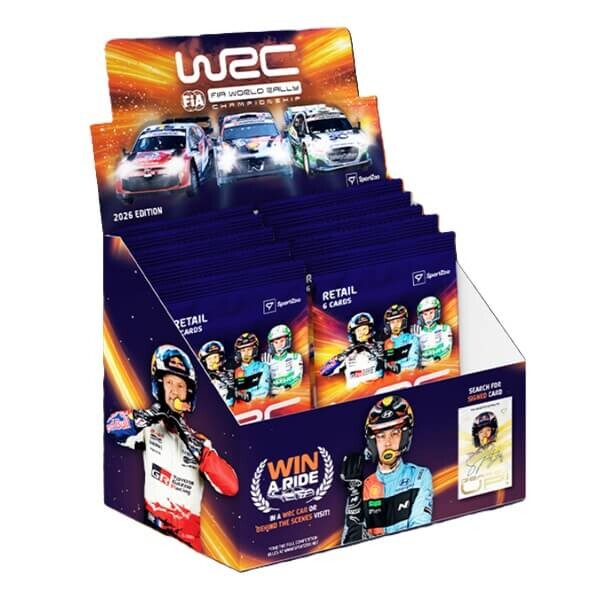 2026 FIA WRC World Rally Championship Retail Box - karty automobilových závodů