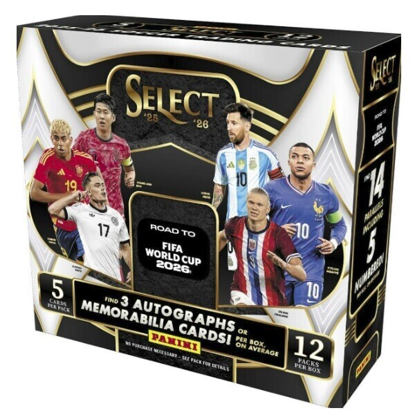 2025/2026 Panini Select Road to FIFA World Cup Hobby Box - fotbalové karty