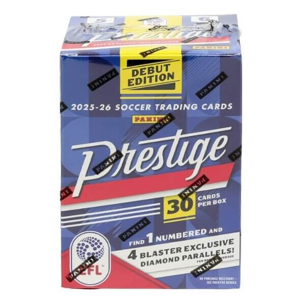 2025-2026 Panini Prestige EFL Soccer International Blaster Box - fotbalové karty