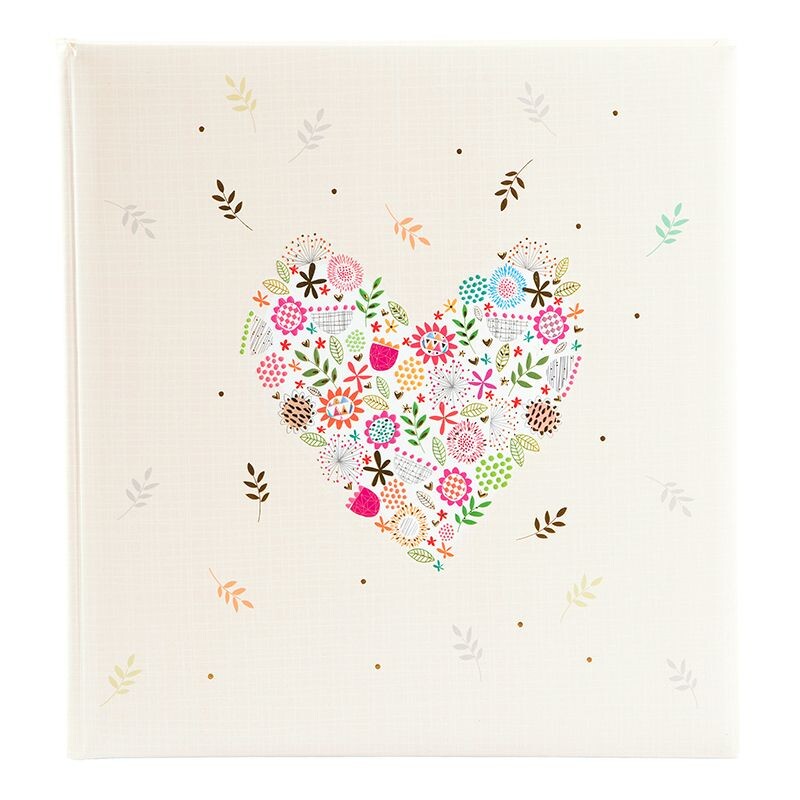 GOLDBUCH FLOWERS IN THE HEART klasické/60 stran, 30X31, svatební