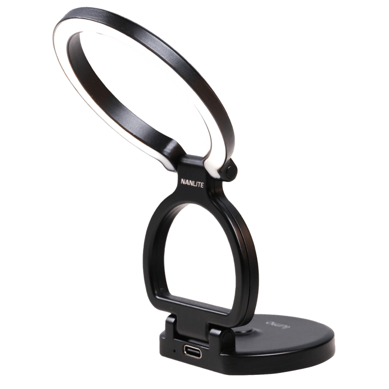 NANLITE lumo Phone Ring Light  (MagSafe Compatible) (Polar Black)
