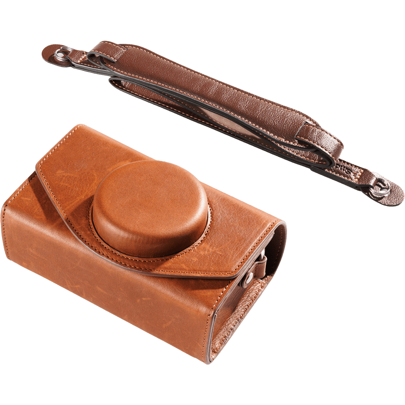SMALLRIG 5986 Leather Storage Bag for FUJIFILM X-E5 / X100VI Brown