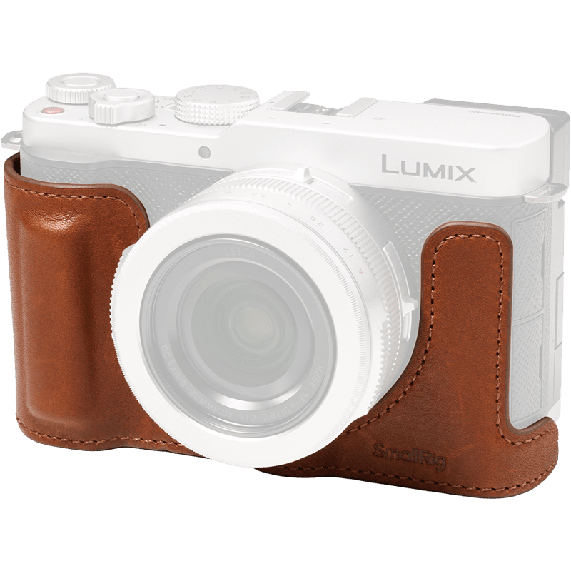 SMALLRIG 5699 Leather Half Case for Panasonic LUMIX L10 Brown
