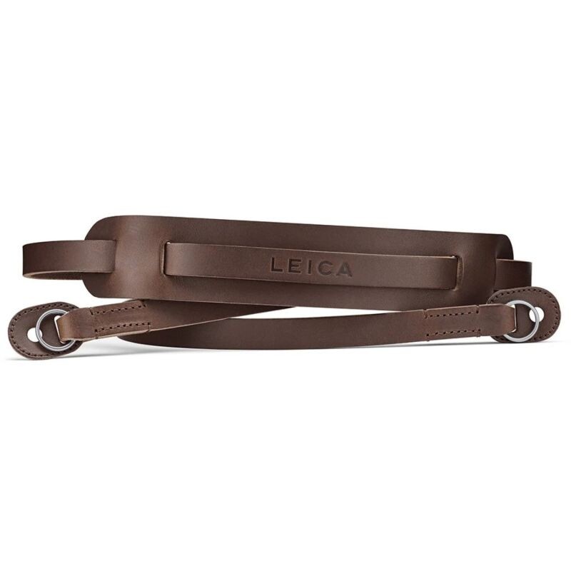 LEICA Carrying Strap with shoulderpad, dark brown 14684
